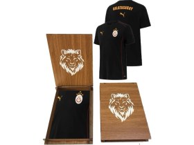 Resim Galatasaray Lisanslı Siyah Puma A Takım T-Shirt Ahşap Kutu Hediyeli 