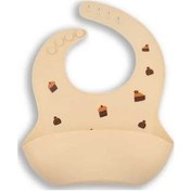 Resim Moly Silikon Önlük Su Geçirmez Muz Desen Yenidoğan Bebek Be Grey Bow Tie 7-36 Ay 