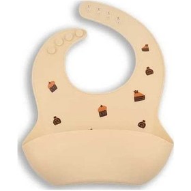 Resim Moly Silikon Önlük Su Geçirmez Muz Desen Yenidoğan Bebek Be Grey Bow Tie 7-36 Ay 