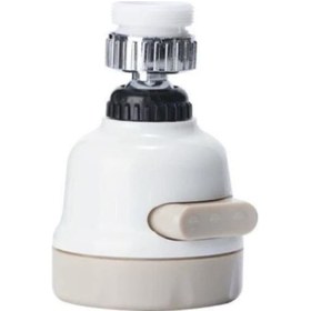 Resim Selcan Su Tasarruflu Hareketli Batarya Ucu Kubar Kafası Foksiyonlu Oynar Başlık - Plastik Beyaz 