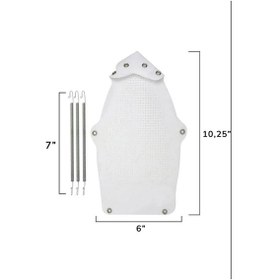 Resim Teflon Ütü Altlığı Yanmaz Yapışmaz Ütü Altlığı Ütü Tabanlığı Teflon Silikon Ütü Altlığı Beyaz 