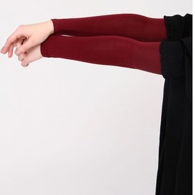 Resim Manolyaşal İslamic Hijab Likralı Kaymayan Kurtarıcı 1 Çift Tesettür Kolluk Bordo 