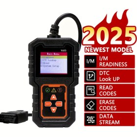 Resim 1996'dan sonraki araçlardaki hata kodlarını okumak ve silmek için OBD2 protokolü kullanan, otomotiv motor arıza kodları için gelişmiş evrensel OBD II tarayıcı, CAN tanımlama aracı. V600 