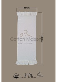 Resim Runner Fırfırlı Retro Krem 