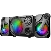 Resim Music D.j Bluetoothlu 2+1 Radyolu Usb Rgb Ses Sistemi 