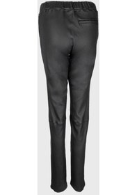 Resim Valmenti Kadın Siyah Hakiki Deri Pantolon 846 V1020 Byn Dr Pantalon Y23 Siyah 