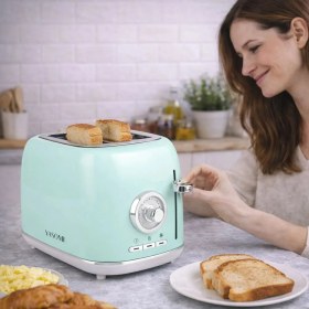Resim Yasomi Retro Kahvaltı Seti Su Isıtıcı Kettle + Smoothie Blender + Ekmek Kızartma Makinesi (Yeşil) 