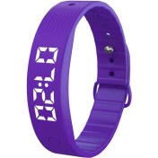 Resim E-Vibra Fitness Takip Bluetooth ve Uygulama Yok Telefon Gerektirmez - Mor 