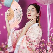 Resim Vintage Bambu El Feneri - Düğünler, Etkinlikler ve Süslemeler için Tradisyonel Çin Tarzı Katlanabilir Fener - Zarif Parti Aksesuarı 