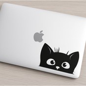 Resim Ottoman center Sevimli Kedi Sticker – Araç, Laptop ve Kişisel Eşyalar İçin Dekoratif Çıkartma 