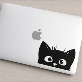 Resim Ottoman center Sevimli Kedi Sticker – Araç, Laptop ve Kişisel Eşyalar İçin Dekoratif Çıkartma 