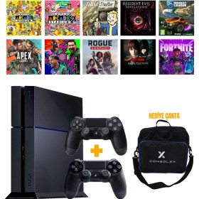 Resim Sony PS4 Standart 500GB + Yenilenmiş + 2. Kol + ConsoleX Çanta + 10 Dijital Oyun 
