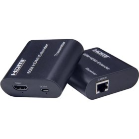 Resim Gplus FHD6014 60 Metre HDMI Extender Alıcı Verici Yeni Nesil Tx Rx CAT5E/6 Ethernet Transmitter Receiver 
