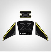 Resim Cf moto 250 CL X Siyah Sarı Hidrolik ve kontak Anahtar Çizilmesine karşı Koruyucu Sticker set clx 