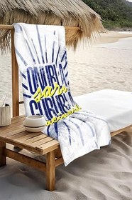 Resim Dijital Baskı Plaj Deniz Havlusu Genç Sportif Desen Peştamal HVL0234 