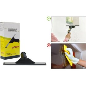 Resim Larskas Sc3, Sc4, Sc5 Easyfix Buharlı Temizleme Makinesi Cam Silme Aparatı Karcher ile Uyumlu 