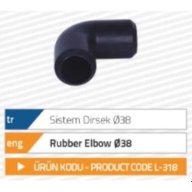 Resim Gnc Sistem Kauçuk Dirsek 38'Lik 