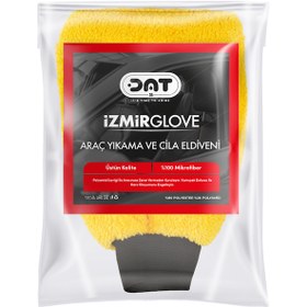 Resim Dat35 İzmirglove Sarı Mikrofiber Oto Yıkama Ve Araç Pasta Cila Eldiveni 