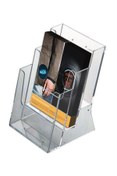 Resim Snapper A4 (21X30) Masaüstü Katlı Broşürlük Föylük Akrilik 3 Katlı 