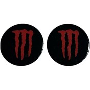 Resim Fatih Monster Damla Sticker 3d 5x5 Cm 2 Adet 