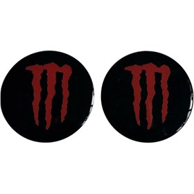 Resim Fatih Monster Damla Sticker 3d 5x5 Cm 2 Adet 