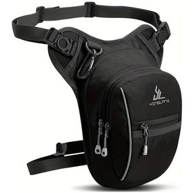 Resim Chuangyinshop Siyah Renkli Yeni Kadınlar İçin Motosiklet Çantası Çok Cepli Unisex Sırt Çantası Siyah 