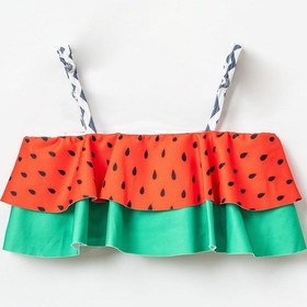 Resim Beniizle Desenli Kız Çocuk Bikini Takım Çilek 