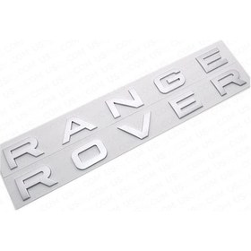 Resim Range Rover Evoqu Uyumlu Koyu Gri Bagaj Yazısı Logosu Arması 3m 3d Abs 