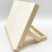 Resim 1 adet Ayarlanabilir Masaüstü Sanat Standı ile Eğimli Yazma Tahtası - Taşınabilir Katlanabilir Ahşap Easel, Okul Öğretimi, Açık Hava Çizim, Çizim Malzemeleri için İdeal | Taşınabilir Easel | Dayanıklı Ahşap 