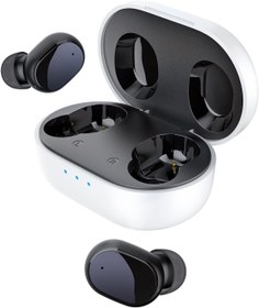 Resim HTC Bluetooth Kablosuz Kulaklıklar 2 Plus Dokunmatik Kontrol Bluetooth 5.3 USB-C Şarj Kutusu IPX4 Splashproof Kulak İçi Stereo Kulaklıklar Bulit-in Mikrofonlar-Beyaz ve Siyah 