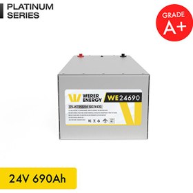 Resim WERER ENERGY 24V 690Ah LiFePO4 Platinum Series Bluetooth'lu Lityum Demir Fosfat Akü 