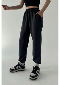 Resim Siyah Lastikli Eşofman Siyah 