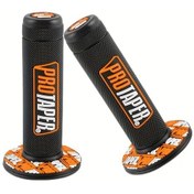 Resim Cloudstore Siyah Turuncu 7/8" Evrensel Motosiklet Atv Direksiyon Tutamağı Yenileme Kit 