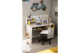 Resim Bubu Home Torino Genç Odası Takımı( Dolap+Çalışma Masası+Yavrulu Karyola) 