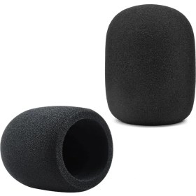 Resim Braventa Collection El Mikrofon Süngeri Siyah Profesyonel Tekli, 80X55MM, Uzun Ömürlü, 