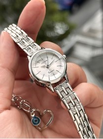 Resim Bonicce Marka Gümüş Renk Mini Mini Kasa, İnce Kordon, Bileklik Hediyeli 