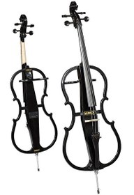 Resim Midex GTC-400BK Profesyonel Elektro Çello Seti Siyah 