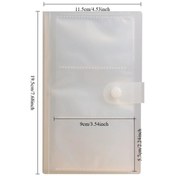 Resim Fochsia Fujifilm Instax Mini Polaroid Snap İçin 120 Saydam Kart Koruyucu Sayfa Fotoğraf Albümü 