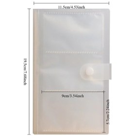 Resim Fochsia Fujifilm Instax Mini Polaroid Snap İçin 120 Saydam Kart Koruyucu Sayfa Fotoğraf Albümü 