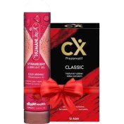 Resim Prezervatif Classic 12'li + Humanlife 125 ml Çilek Aromalı Jel Lubricant 