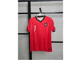 Resim Legent Lady Portekiz Ronaldo Milli Takım Futbol Forması Hava Alabilen Özel Forma Kumaşı 