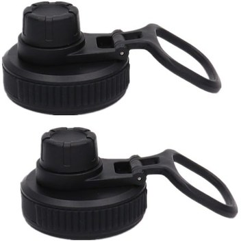 Shineyee Siyah Geniş Açık Su Şişesi Kapağı Adaptörü 2 Adet , 12-64 Unca Kapasiteli Flaşlara Uyumlu, Pp Plastik + Silikon Zimmetli