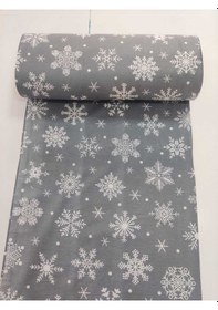 Resim Metrelik Kumaş, Nevresimlik Kumaş 100x240 Cm Gri 