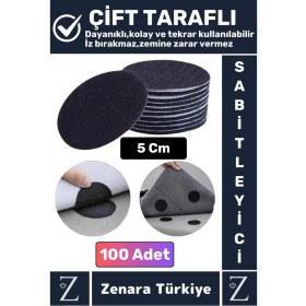 Resim Kendinden Yapışkanlı Iz Bırakmaz Tekrar Kullanılabilir Pratik Halı Kilim Kaydırmaz Cırt Bant 100ADET 