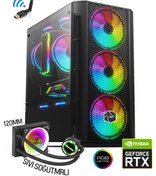 Resim Zeiron Colder X44 Ryzen 5 5500 32gb 512gb M.2 Ssd Rtx3050 Sıvı Soğutmalı Oyuncu Masaüstü Bilgisayar 