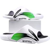 Resim Beyaz Terlikler Erkek Yaz Trendi Dış Giyim Spor Ev Eğlence Kaymaz Erkek Sandalet Terlikler Stepping Shit Sense Beach Bir Kelime Sandalet Beyaz 