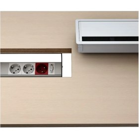 Resim Dizaynaks Fırçalı Alüminyum Kablo Kanal Kapağı 10.1200/30 