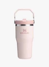 Resim Stanley IceFlow Flip Straw Tumbler Pipetli Termos Bardak, Pembe Kuvars (Rose Quartz), 0.60 Litre 