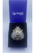 Resim model aksesuar Arı Taşlı Işlemeli Broş 