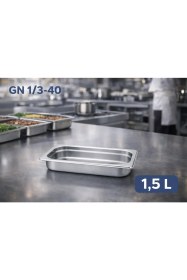 Resim Net Çelik Gastronom Küvet Gn 1/3-40 